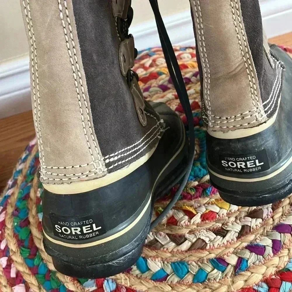 Sorel Waterproof Suede Leather Snow Boots - Picture 3 of 6